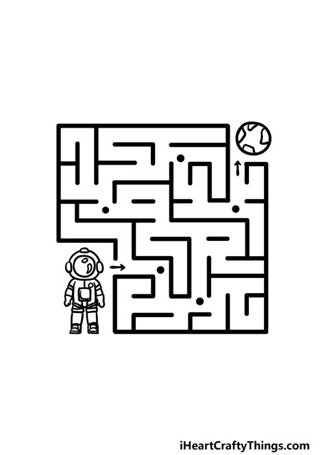 man in the maze drawing - Richards Whishour