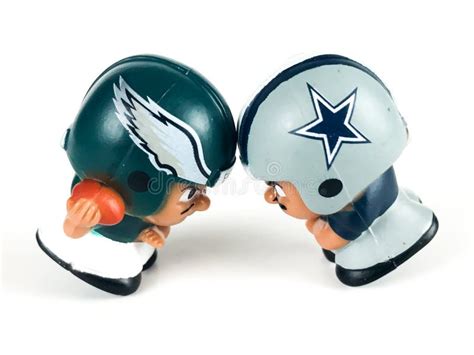 Eagles Vs Cowboys Rivalry, Li`l Teammates Style Editorial Stock Photo - Image of featuring ...