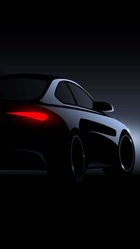 Black Car Silhouette Wallpaper - Super Cool Design