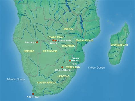 Zambezi River Map