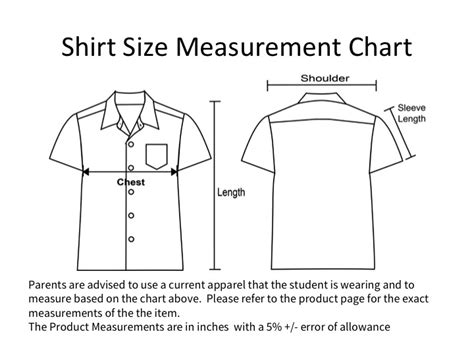 Uniform Size Measurement Chart – Chop Kong Chong