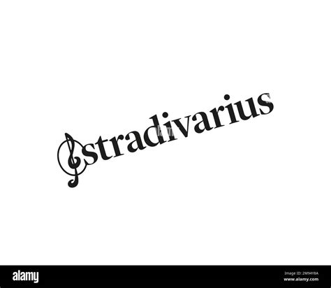 Stradivarius clothing brand, rotated logo, white background Stock Photo ...