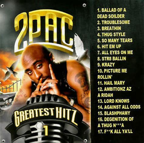 Tupac Greatest Hits 1&2 Hip-Hop Classics Mixtape Compilation | Etsy