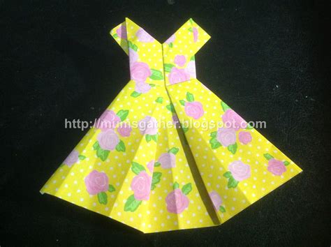 School Holiday Craft - Origami Dress Bookmark ~ Parenting Times