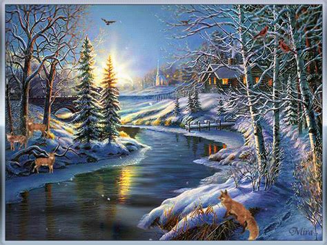 TOUCHING HEARTS: AMAZING WINTER ANIMATED GIF