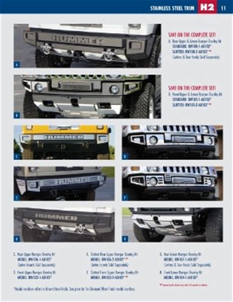 RealWheels Hummer Accessories Catalog