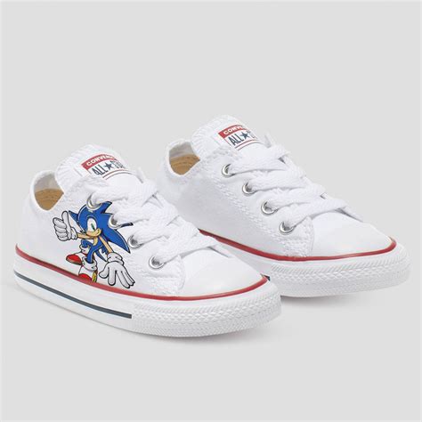 Sonic The Hedgehog Custom Converse Shoes | Kids & Toddler - Bump Shoes