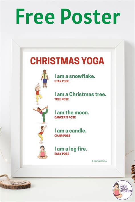 Christmas Yoga Poses (+Printable Poster) | Kids Yoga Stories