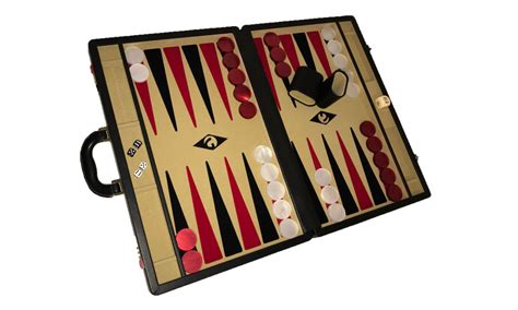 Backgammon-set XL Popular Beige 45 mm Stones