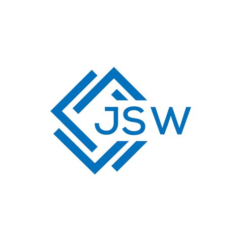 JSW letter logo design on white background. JSW creative circle letter logo concept. JSW letter ...