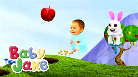 Baby Jake Bounces With Nibbles The Rabbit - YouTube