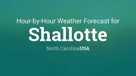 Hourly forecast for Shallotte, North Carolina, USA