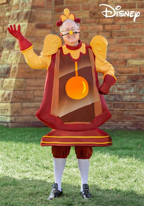 Plus Size Beauty and the Beast Cogsworth Costume for Men