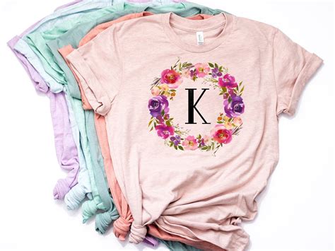 Monogram Shirt Custom Name Shirt Bridesmaids Gifts Bridal | Etsy