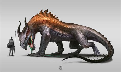 Dragon concept by Fesbraa.deviantart.com on @DeviantArt | Stuff to Buy in 2019 | Creature design ...