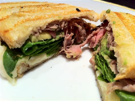 Roast Beef Panini with Horseradish Cheddar - Natalie Paramore