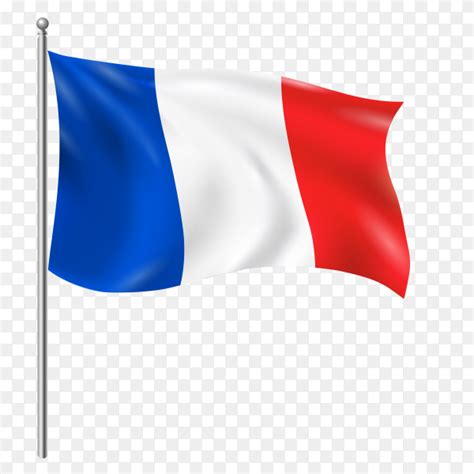 France flag waving vector on transparent background PNG - Similar PNG