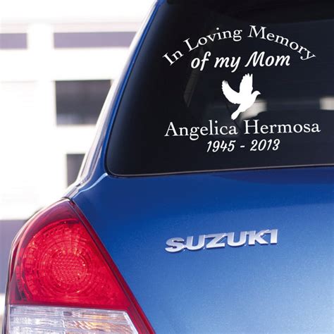 In Loving Memory Personalized Car Decal – Dana Decals