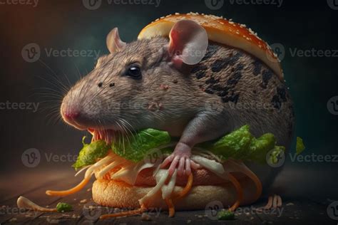 A big rat burger hyper realistic image 22248971 Stock Photo at Vecteezy