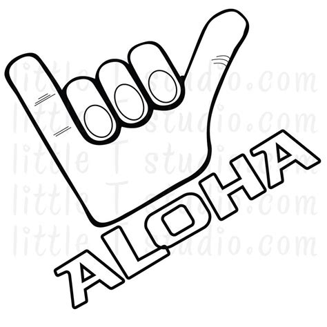 aloha clipart black and white 10 free Cliparts | Download images on ...