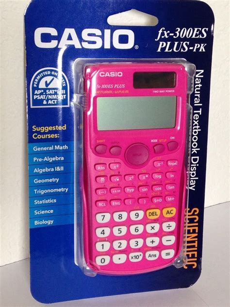 √ Scientific Calculator Casio Pink / Casio Fx 300esplus Scientific Calculator Natural Textbook ...