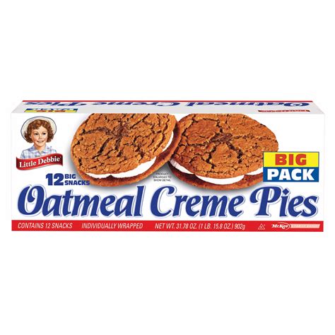 Little Debbie Oatmeal Creme Pies, 12 pk./31.78 oz. - Walmart.com