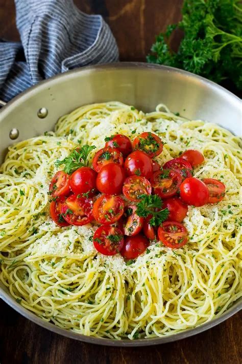 Savor the Flavors of Angel Hair Pasta with Garlic and Herbs