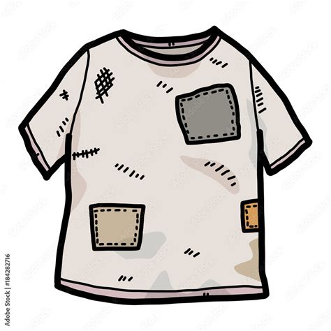 old t shirt / cartoon vector and illustration, hand drawn style ...