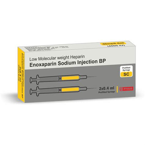 Best Enoxaparin 40 mg Injection Contract Manufacturer, Exporter & Supplier