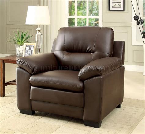 Parma Sofa CM6324BR in Brown Leatherette w/Options