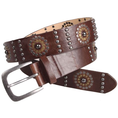 Wholesale Women Vintage Pu Leather Studs Belts Pin Metal Buckle Waistband Rivet Leather Wide ...