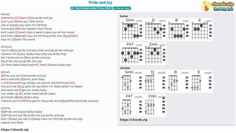 Chord: Pride and Joy - tab, song lyric, sheet, guitar, ukulele | chords.vip