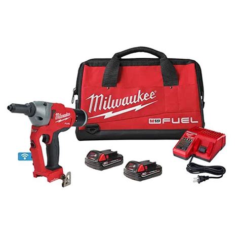 Milwaukee 2660-22CT M18 FUEL 1/4" Blind Rivet Tool Kit with ONE-KEY