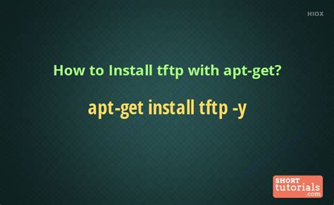 Install Tftp Command