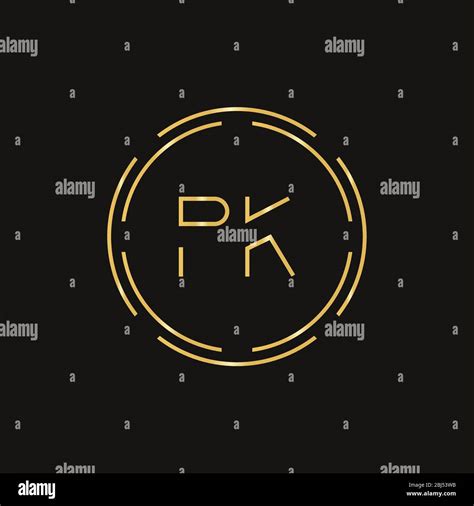 Initial Letter PK Logo Design Vector Template. PK Letter Logo Design ...