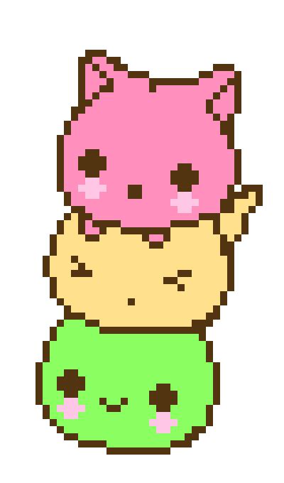 Mochi Cats! | Pixel Art Maker