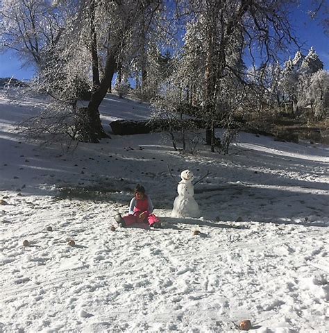 Southern California Green Valley Lake Snow without Crowds