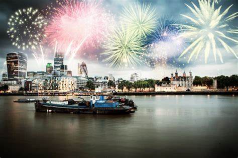 Celebration of the New Year in London, UK Stock Photo - Image of ...