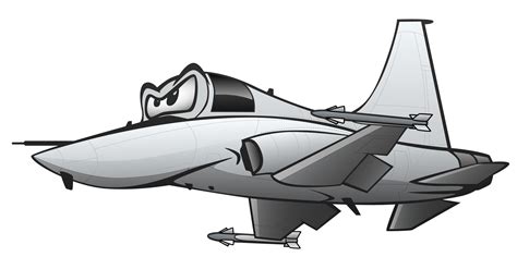 Militärkämpfer Jet Airplane Cartoon Vector Illustration 371930 Vektor Kunst bei Vecteezy