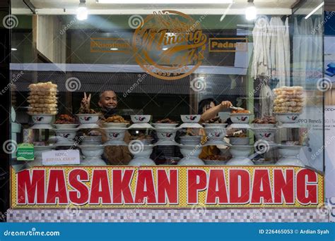 Padang Food Restaurant Storefront in Bandung. Editorial Stock Photo - Image of culture ...