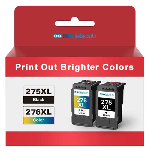 2 Pack - Canon PG-275XL & CL-276XL Compatible Ink Cartridge Value Pack