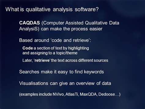 Getting started with Quirkos A visual guide to qualitative analysis with simple CAQDAS software ...