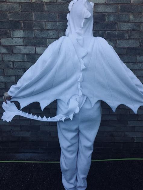 Light fury costume age 7-11/ light fury onesie/ dragon | Etsy in 2021 ...