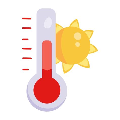 Premium Vector | Premium drawing icon of hot weather