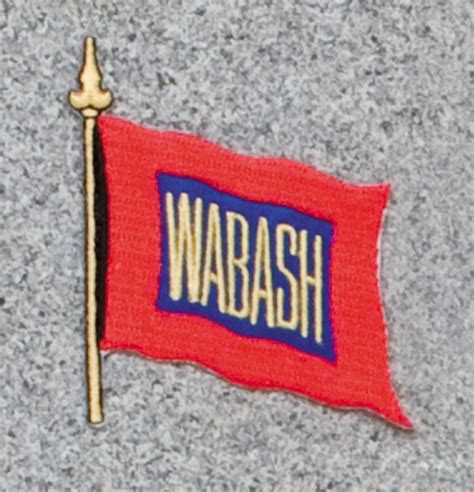 Wabash Railroad Logo Patch - Schrader's Railroad Catalog