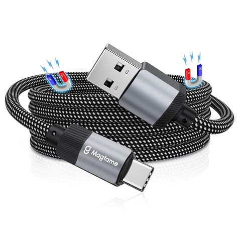 Magtame USB C Cable, Magnetic USB A to USB C Cable for iPhone 15 Pro ...