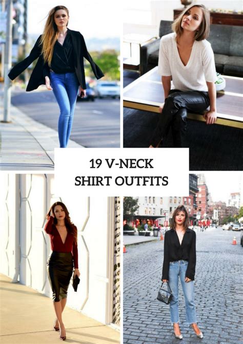 19 Outfits With V-Neck Shirts For This Summer - Styleoholic