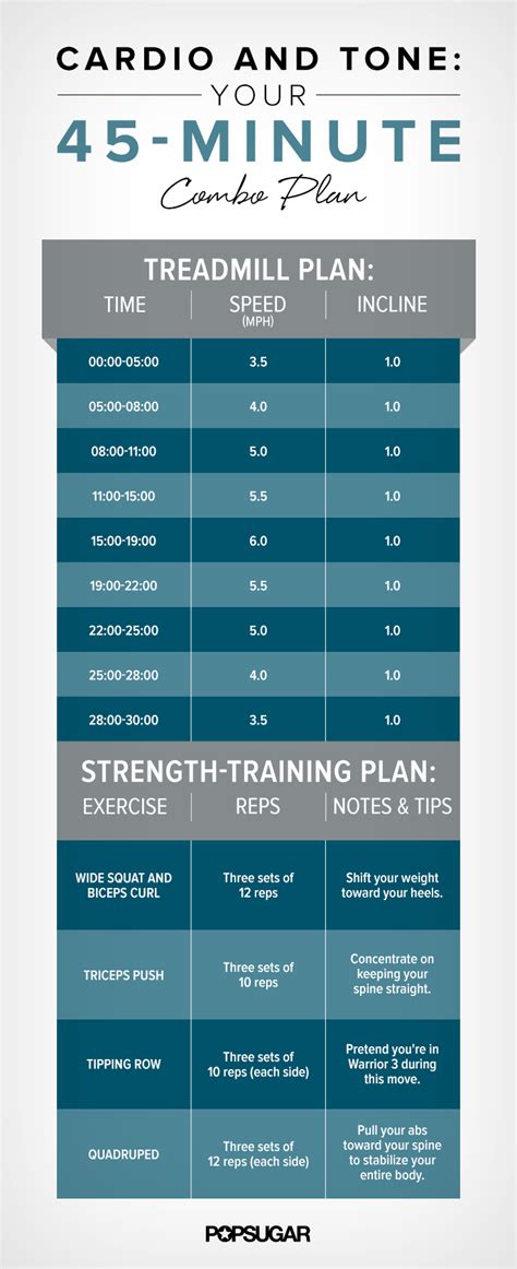 45-Minute Gym Plan With Treadmill | POPSUGAR Fitness