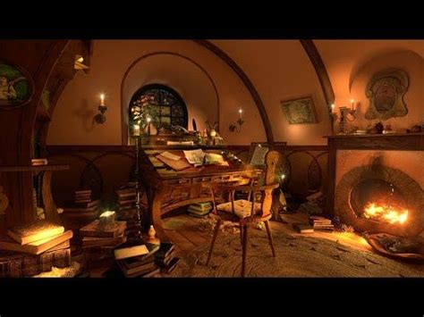 Hobbit Study Ambience 🕯 Immersive 2K 🖋 Bilbo Baggins' Writing Room in the Shire - LOTR - YouTube ...