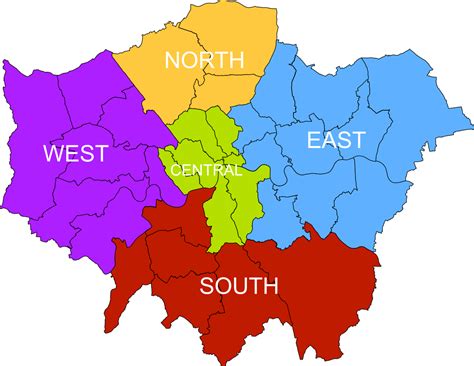 East London Map - Map Of London Political Regional North East London Map Region - Nwokezuike Oluchi